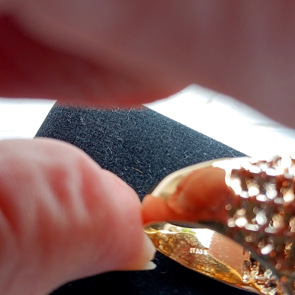 🔺️SOLD!🔺️  14k Diamond Statement Ring - Picture 9 of 12